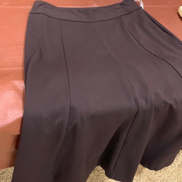 Coldwater Creek Dark Brown A Line Midi Skirt Womens Sz 10 - Picture 7 of 10